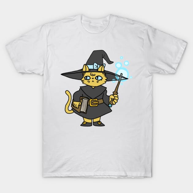 Tabaxi Wizard T-Shirt by NathanBenich